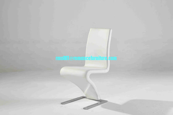 chaise à manger en PU/chrome de haute qualité