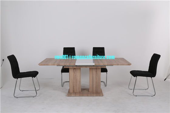 nouvelle table à manger en bois extensible en MDF table à manger en bois T2001