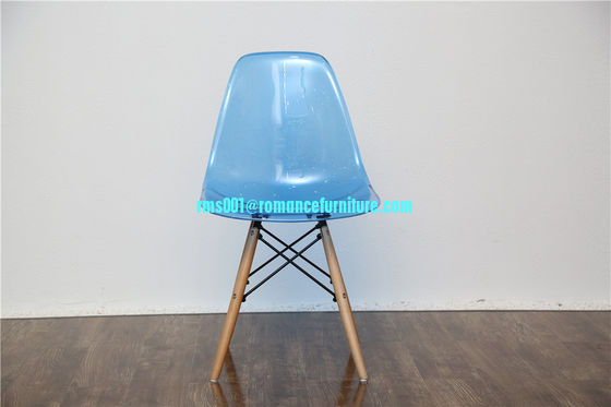 Chaise transparente populaire pour PC avec pieds en bois PC611