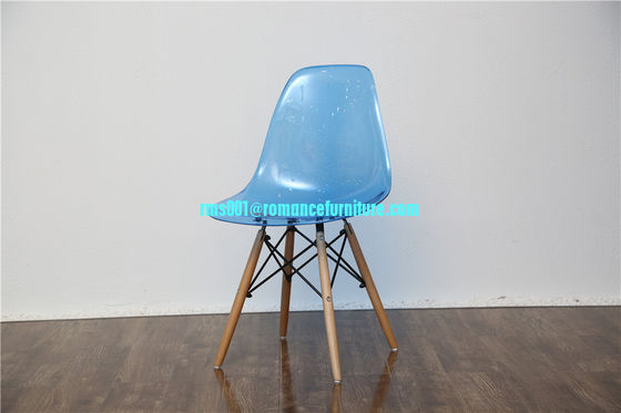 Chaise transparente populaire pour PC avec pieds en bois PC611
