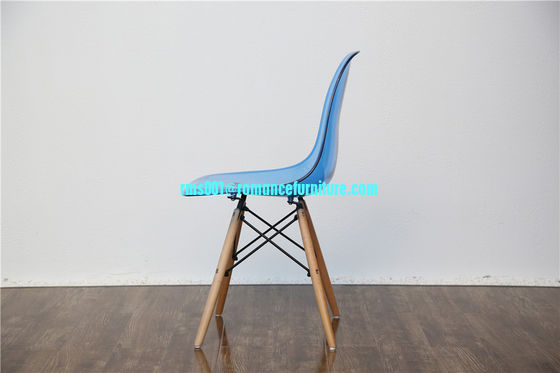 Chaise transparente populaire pour PC avec pieds en bois PC611