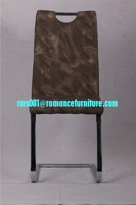 Chaise de salle à manger moderne en cuir noir en forme de Z, design nouveau, C1605