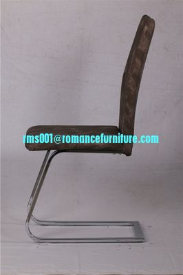 Chaise de salle à manger moderne en cuir noir en forme de Z, design nouveau, C1605