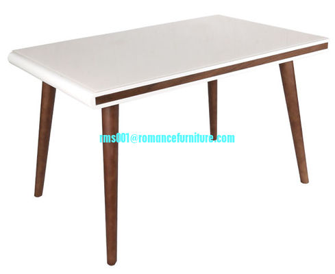table à manger en MDF blanc T601