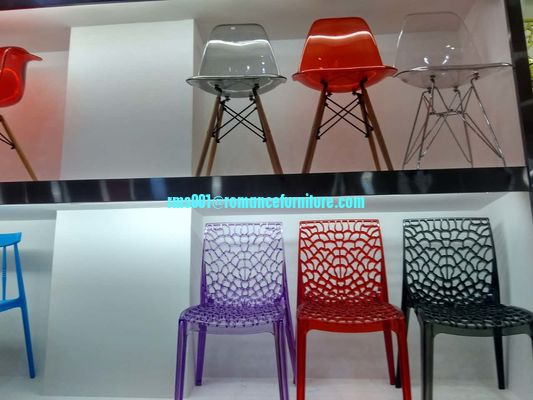 chaise en plastique blanche empilable chaise de banquet PC635-1