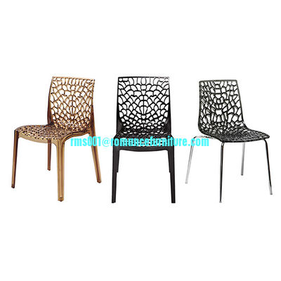 chaise en plastique blanche empilable chaise de banquet PC635-1