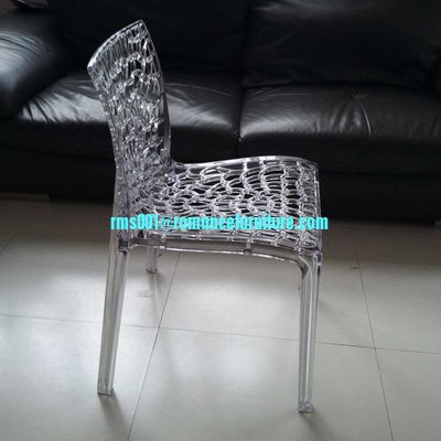 chaise en plastique blanche empilable chaise de banquet PC635-1