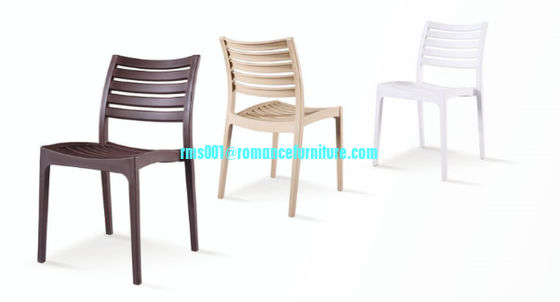 chaise de design de luxe en plastique chaise à manger empilable chaise de loisirs pc606
