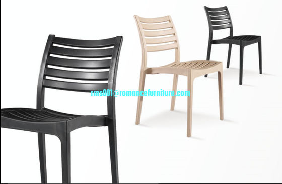 chaise de design de luxe en plastique chaise à manger empilable chaise de loisirs pc606