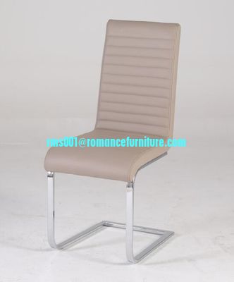 chaise à manger en cuir noir de haute qualité C1645