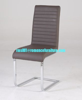 chaise à manger en cuir noir de haute qualité C1645