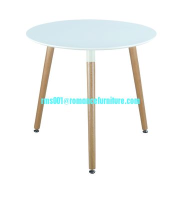 Vente à chaud MDF haut, bois de hêtre jambe table à manger PT003