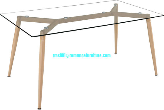 Table à manger en verre trempé T619