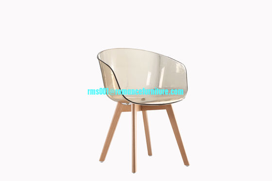 Chaise avec pieds en bois plastique au design moderne, chaise d'extérieur, chaise de loisirs PC1719